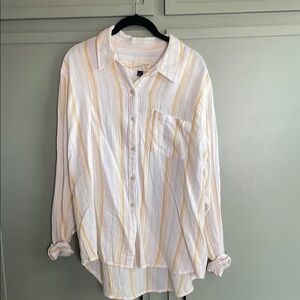 Striped Button-Up Shirt
